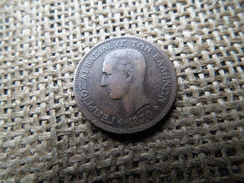 Görögország , 5 Lepta 1870  - I. György 