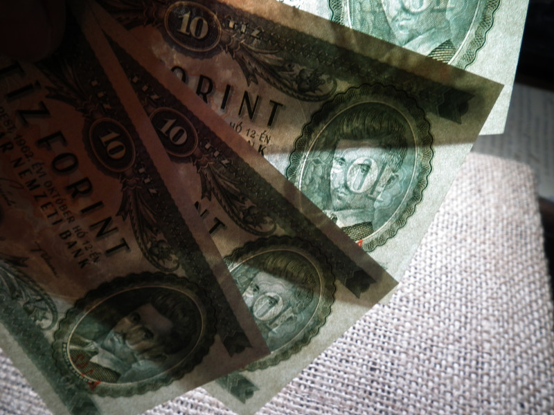 10 forint 1962 , vízjeles , ritka , 4 db sorszámkövető 