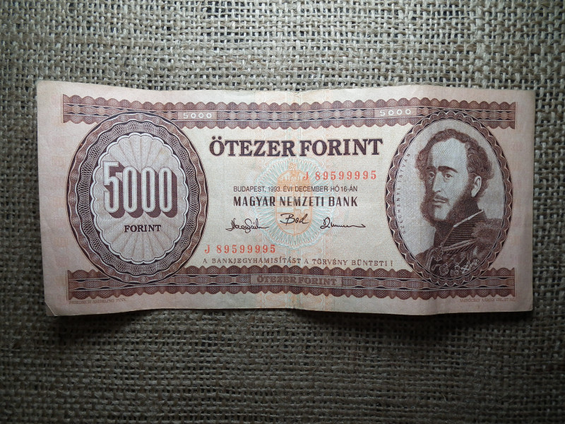 5000 forint 1993 J 