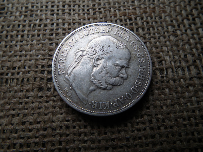 Ezüst 5 korona 1900 KB
