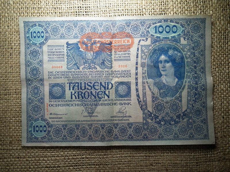 1000 korona 1902 , DÖ