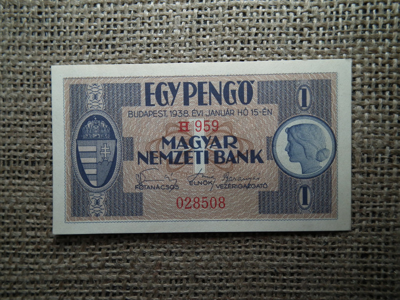 1 pengő 1938 , extra , a UNC