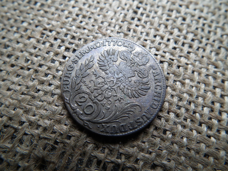 Mária Terézia ezüst 20 krajcár 1770 EVS AS