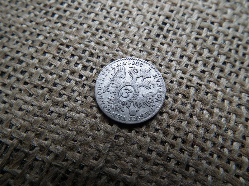 II. Ferenc ezüst 3 krajcár 1832 A