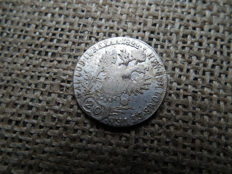 II. Ferenc ezüst 20 krajcár 1822 E