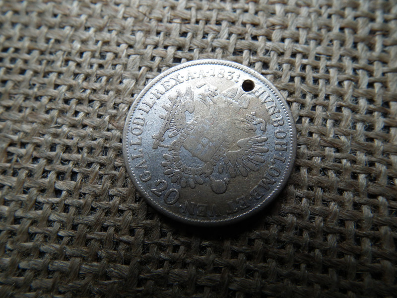 II. Ferenc ezüst 20 krajcár 1831 V ! Lukas