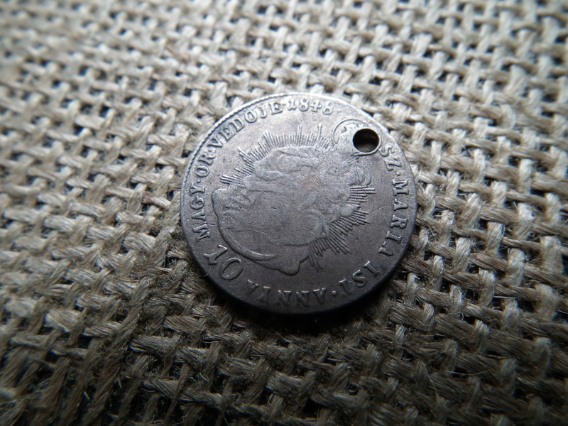 V. Ferdinánd ezüst 10 krajcár 1848 KB , ritka