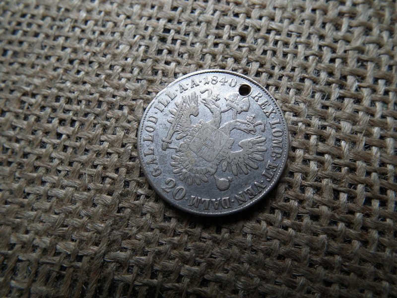 V. Ferdinánd ezüst 20 krajcár 1840 M , Nagyon ritka ! RR ! LP