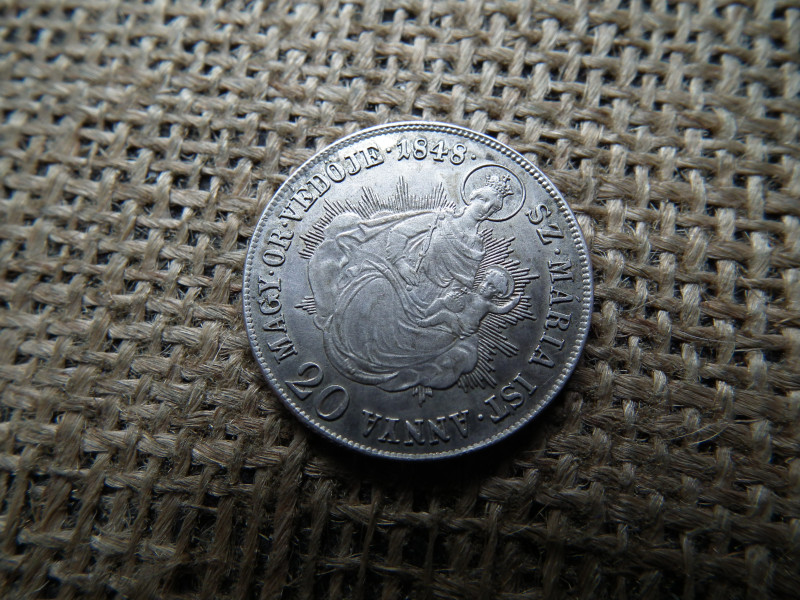 V. Ferdinánd Ezüst 20 krajcár 1848 KB