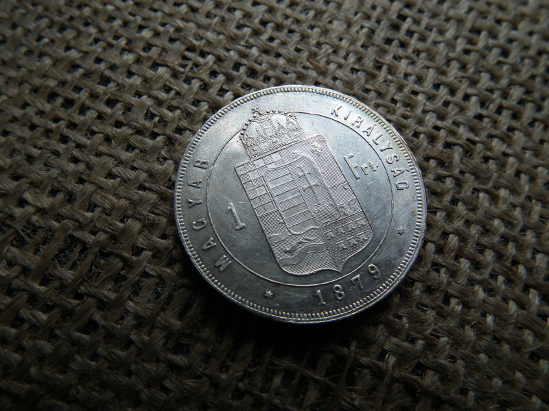 Ezüst 1 forint 1879 KB , extra