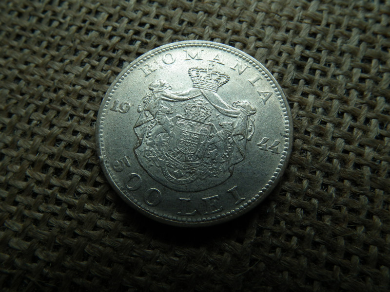 Románia , ezüst 500 lei 1944 