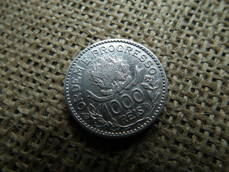 Brazília ezüst 1000 reis 1913 