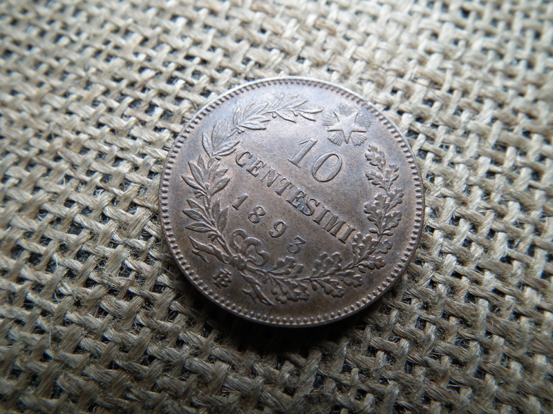 Olaszország 10 centesimi 1893 - Umberto I.