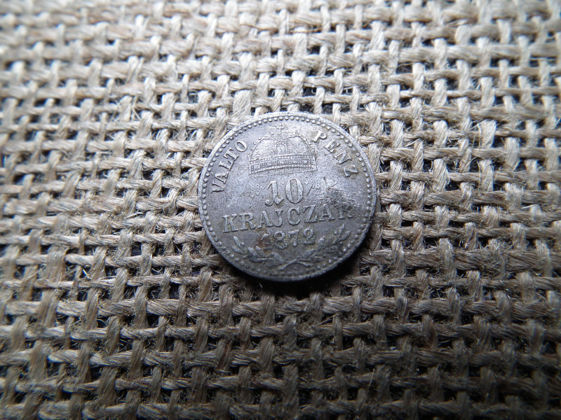 Ezüst 10 krajcár 1872 KB  , ritka 