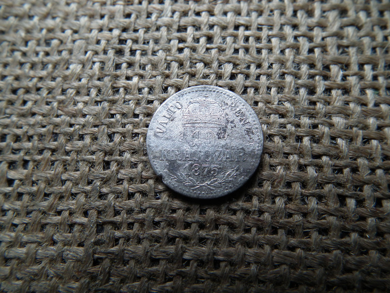 Ezüst 10 krajcár 1875 KB , ritka