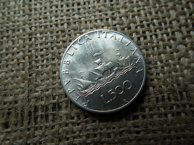 Olaszország , ezüst 500 lire 1966 , líra 