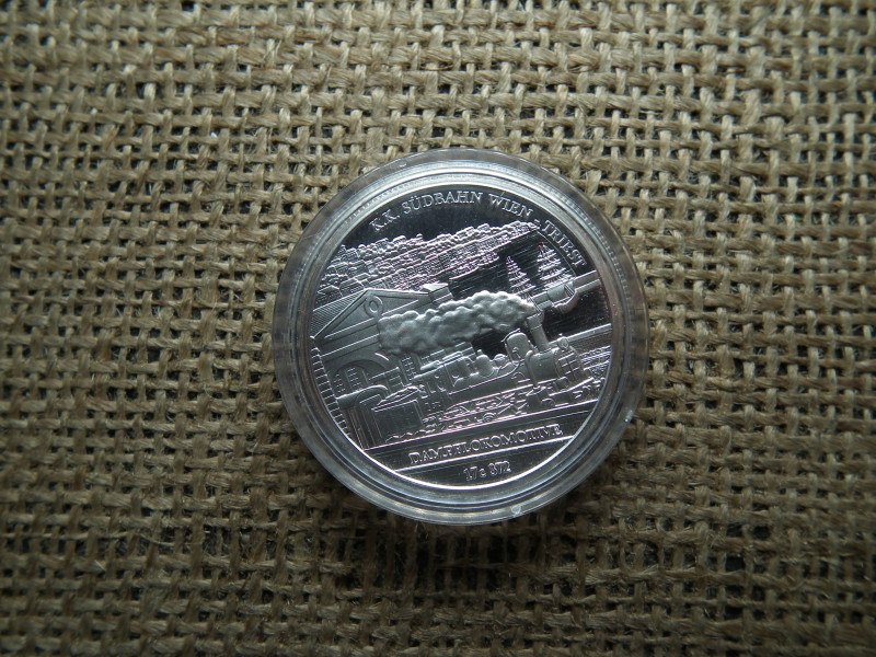 Ausztria , ezüst 20 euró 2007 , euro , Déli Vasútvonal Bécs-Trieszt