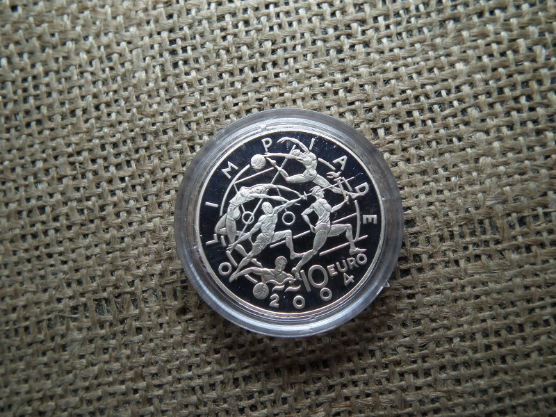 San Marino , ezüst 10 euró 2004 , euro 