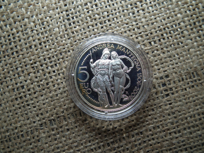 San Marino , ezüst 5 euró 2006 , euro