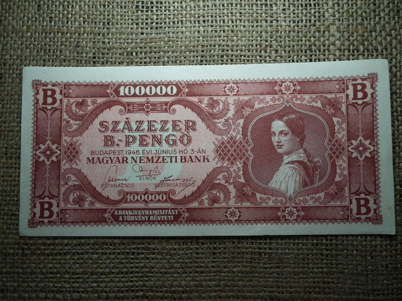 Százezer B.-pengő 1946 