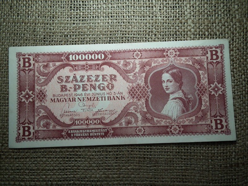 Százezer B.-pengő 1946 