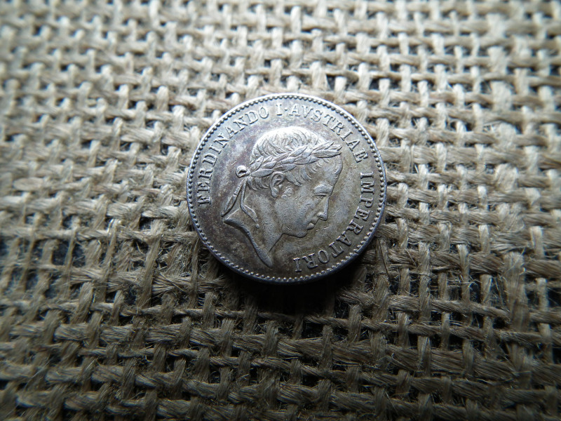 V. Ferdinánd 1835 ezüst koronázási zseton 