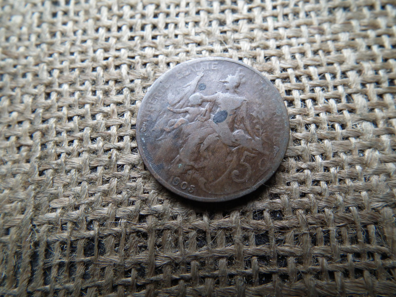 Franciaország 5 centimes 1905 , ritkább