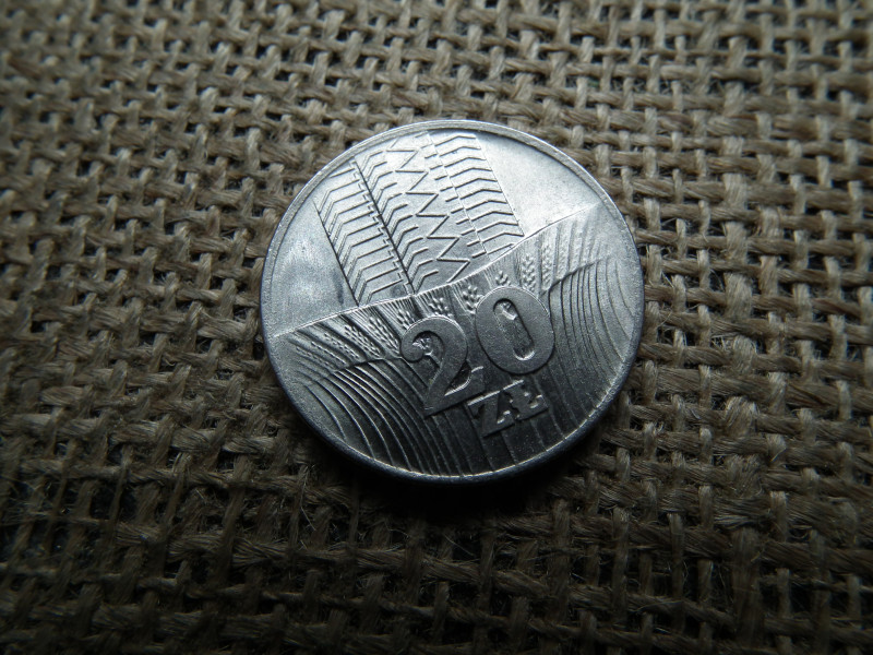 Lengyelország 20 Zlotys 1976 , Zloty ,