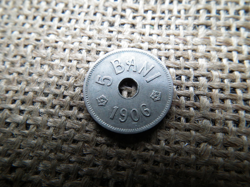 Románia 5 bani 1906 J