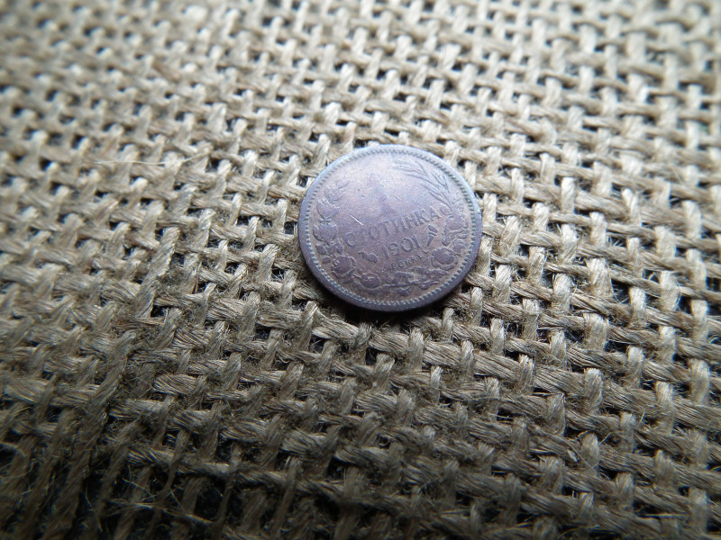 Bulgária 1 stotinka 1901 , stotinki