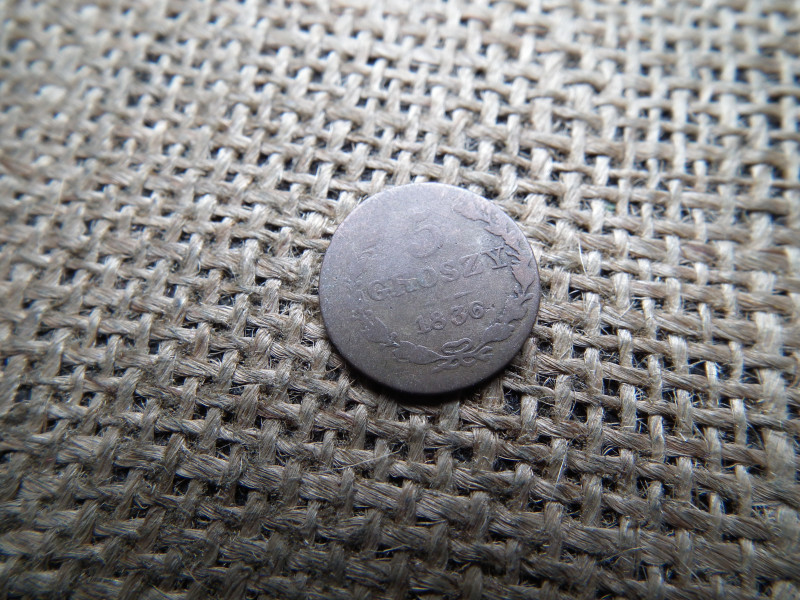 Lengyelország , ezüst 5 Groszy 1836  - I. Miklós , ritkább 