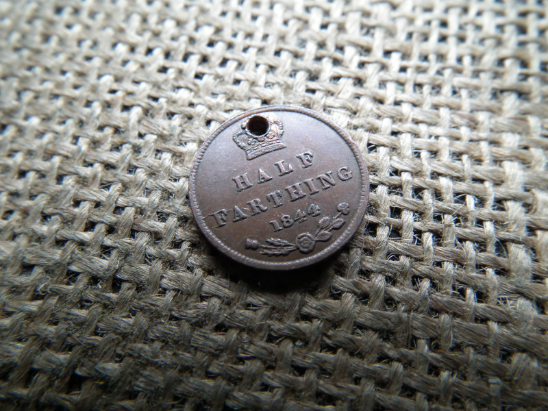 Egyesült Királyság half farthing 1844 , 1/2 , 