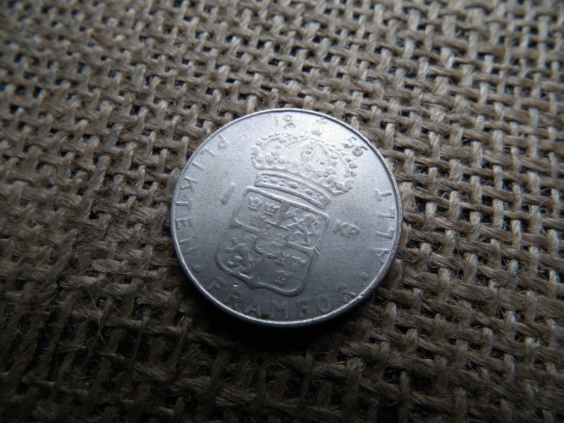 Svédország , ezüst 1 korona 1956