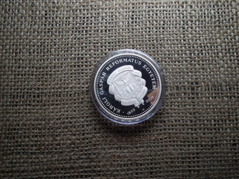 KÁROLI GÁSPÁR REFORMÁTUS EGYETEM 5000 FORINT 2005 EZÜST  PP