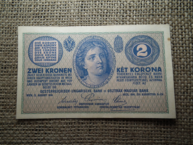 2 korona 1914 C , extra 