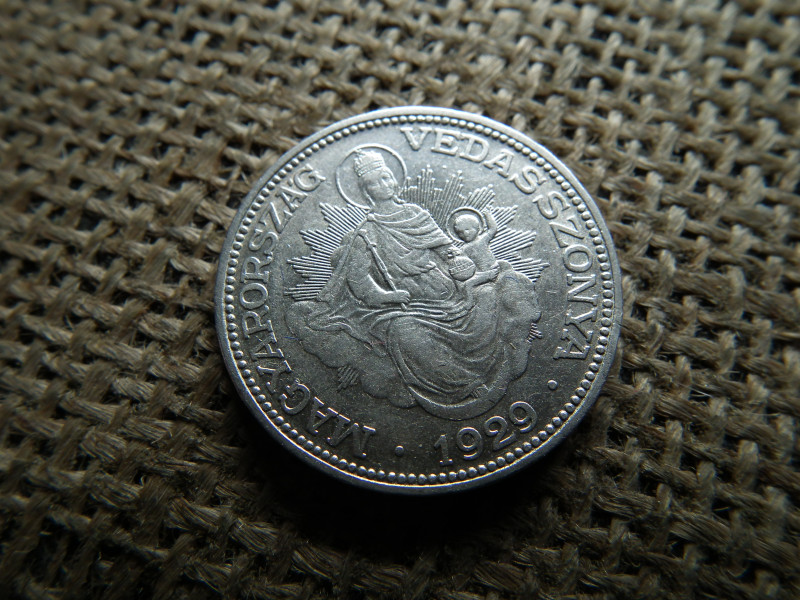 Ezüst 2 pengő 1929 , nagyon szép 