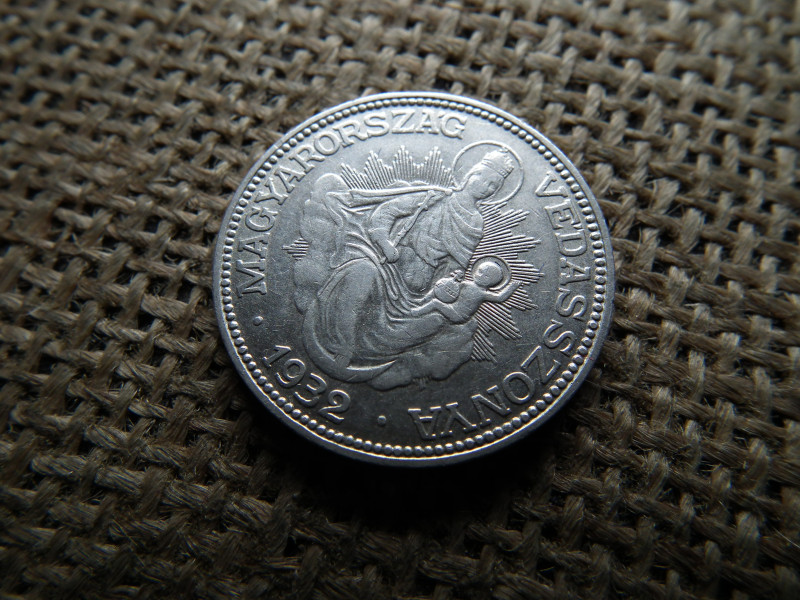 Ezüst 2 pengő 1932 , nagyon szép 