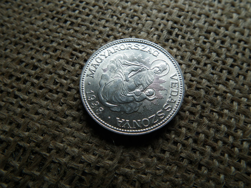 Ezüst 2 pengő 1938 , nagyon szép  , extra 