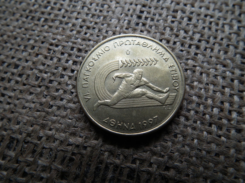 Görögország , 100 drachma 1997 , Drachmes IAAF világbajnokság
