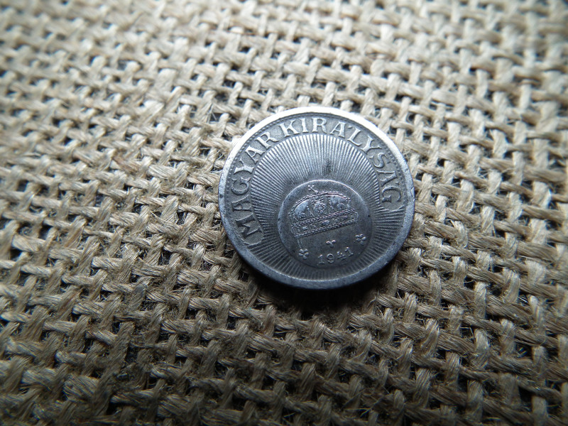 10 fillér 1941 , vas  , sherardírozott 