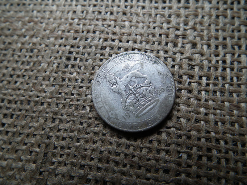 Egyesült Királyság , ezüst 1 shilling 1926