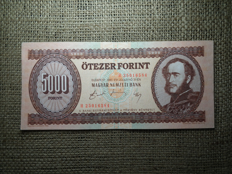 5000 forint 1990 H , nagyon szép