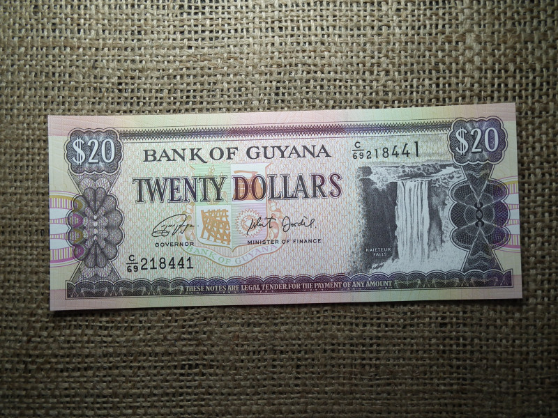 Guyana 20 dollars 2016 , dollár , UNC , A2