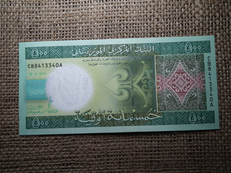 Mauritánia 500 Ouguiya 2013 , UNC , A2