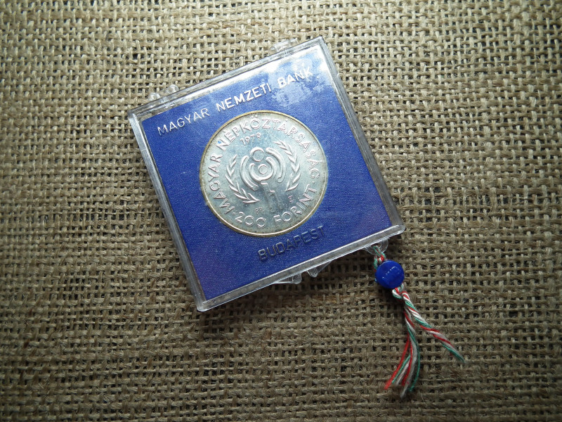 Ezüst 200 forint 1979 , Nemzetközi Gyermekév