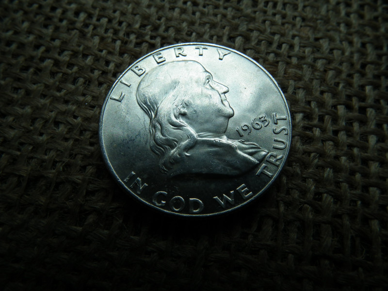 USA , ezüst 1/2 dollár 1963 , dollar , D , extra