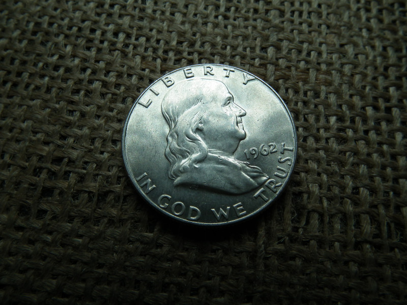 USA , ezüst 1/2 dollár 1962 , dollar , D , extra 