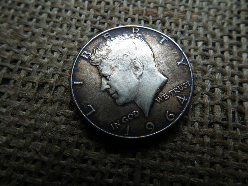 USA , ezüst 1/2 dollár 1964 , dollar  , extra 