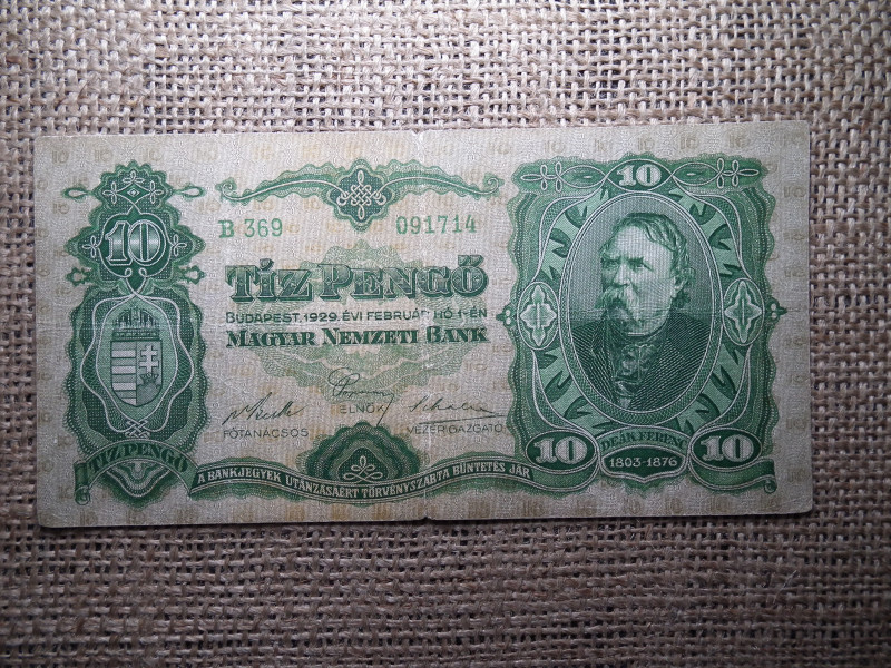 10 pengő 1929 , eredeti tartás 