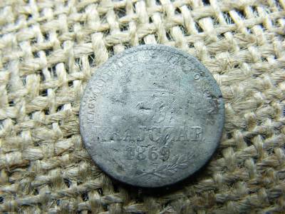 Ezüst 10 krajcár, 1869, GyF